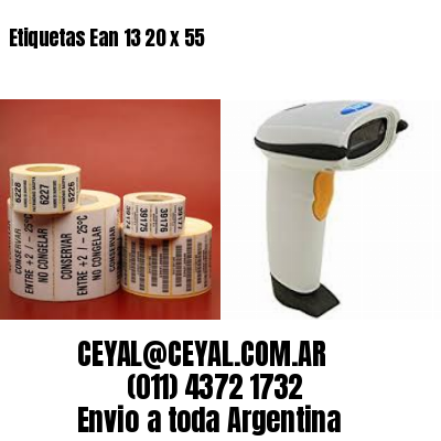 Etiquetas Ean 13 20 x 55