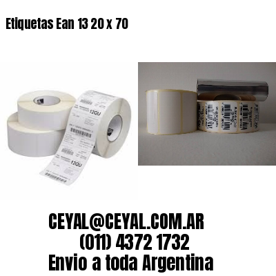 Etiquetas Ean 13 20 x 70