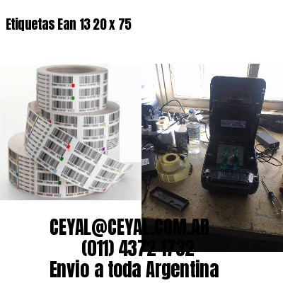 Etiquetas Ean 13 20 x 75