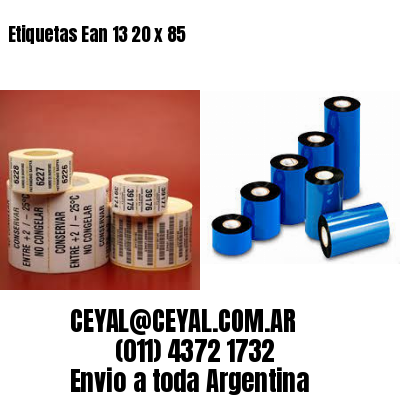 Etiquetas Ean 13 20 x 85