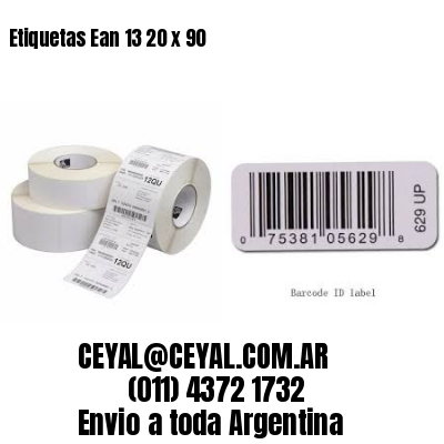 Etiquetas Ean 13 20 x 90