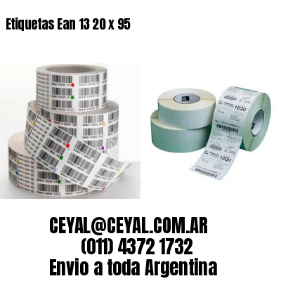 Etiquetas Ean 13 20 x 95