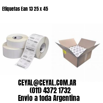 Etiquetas Ean 13 25 x 45