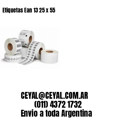 Etiquetas Ean 13 25 x 55