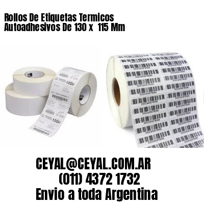 Rollos De Etiquetas Termicos Autoadhesivos De 130 x  115 Mm