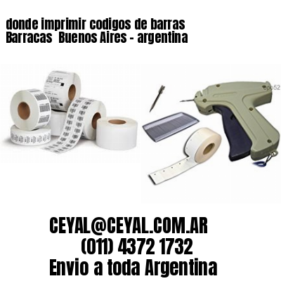 donde imprimir codigos de barras Barracas  Buenos Aires – argentina