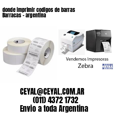 donde imprimir codigos de barras Barracas – argentina