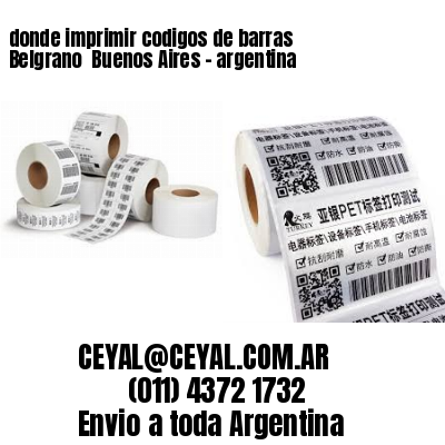 donde imprimir codigos de barras Belgrano  Buenos Aires – argentina
