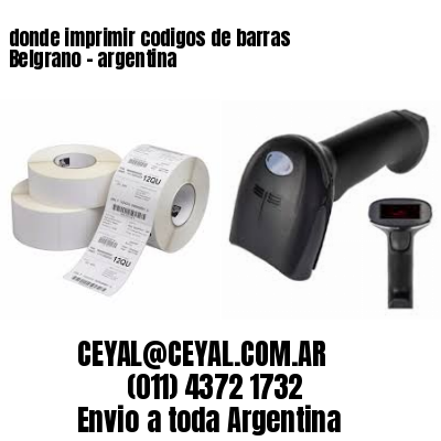 donde imprimir codigos de barras Belgrano – argentina