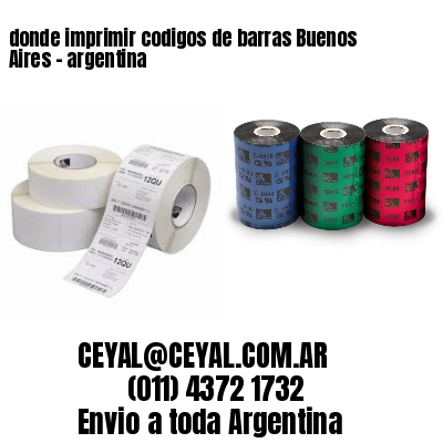 donde imprimir codigos de barras Buenos Aires – argentina