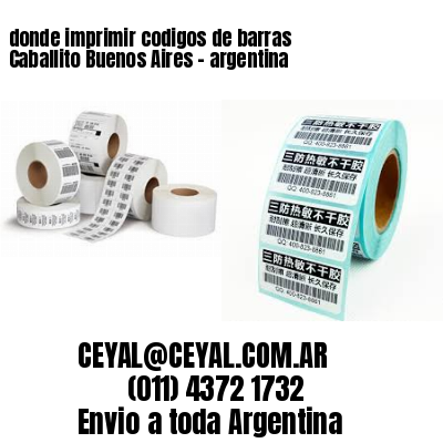 donde imprimir codigos de barras Caballito Buenos Aires – argentina