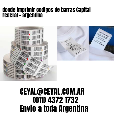 donde imprimir codigos de barras Capital Federal – argentina