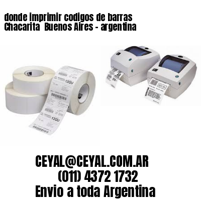 donde imprimir codigos de barras Chacarita  Buenos Aires – argentina