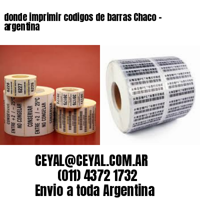 donde imprimir codigos de barras Chaco – argentina
