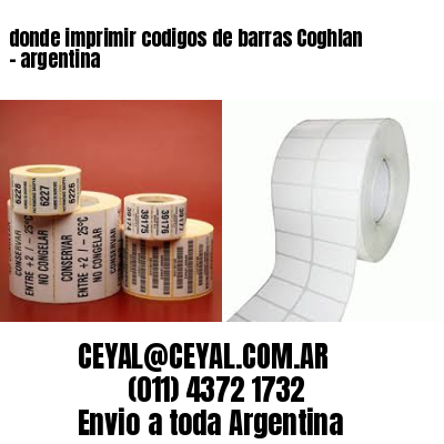 donde imprimir codigos de barras Coghlan – argentina