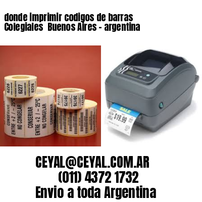 donde imprimir codigos de barras Colegiales  Buenos Aires – argentina
