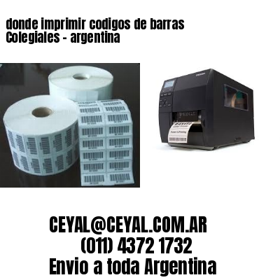 donde imprimir codigos de barras Colegiales – argentina