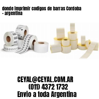 donde imprimir codigos de barras Cordoba – argentina
