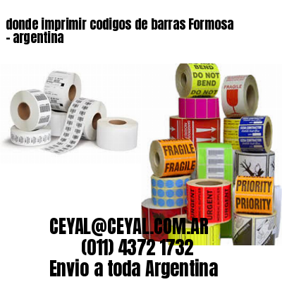 donde imprimir codigos de barras Formosa – argentina
