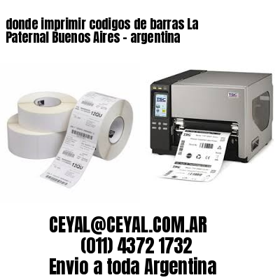 donde imprimir codigos de barras La Paternal Buenos Aires – argentina
