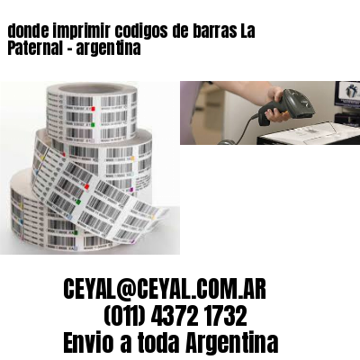 donde imprimir codigos de barras La Paternal – argentina