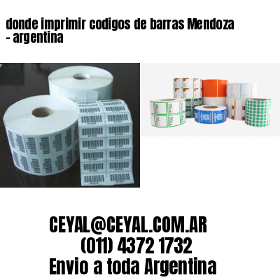 donde imprimir codigos de barras Mendoza – argentina