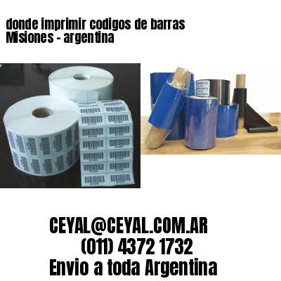 donde imprimir codigos de barras Misiones – argentina