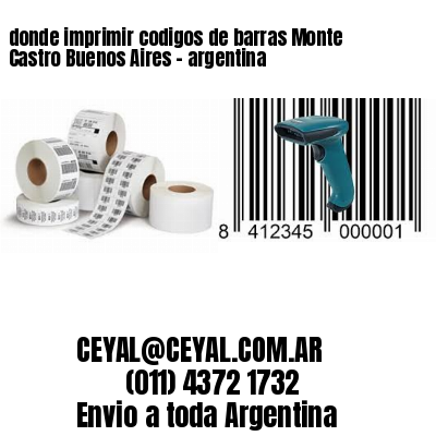 donde imprimir codigos de barras Monte Castro Buenos Aires – argentina