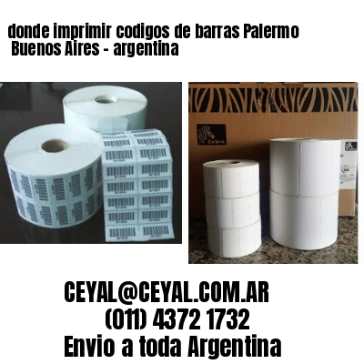 donde imprimir codigos de barras Palermo  Buenos Aires – argentina