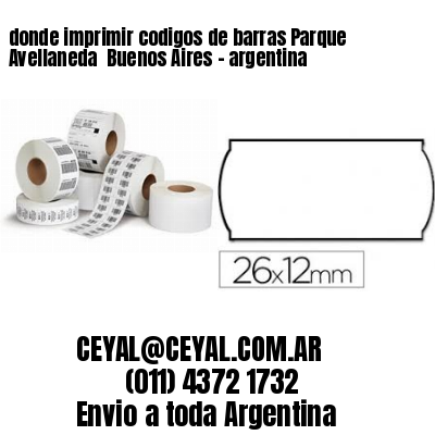 donde imprimir codigos de barras Parque Avellaneda  Buenos Aires – argentina