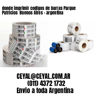 donde imprimir codigos de barras Parque Patricios  Buenos Aires – argentina