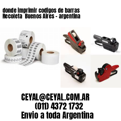 donde imprimir codigos de barras Recoleta  Buenos Aires – argentina