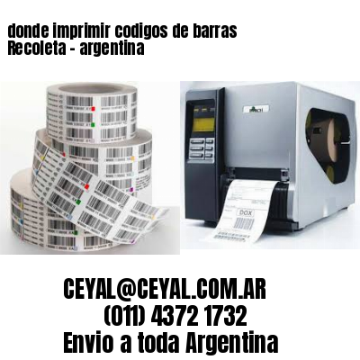 donde imprimir codigos de barras Recoleta – argentina