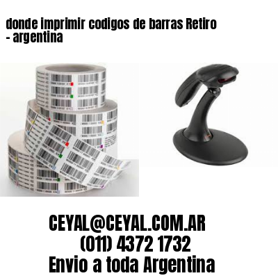 donde imprimir codigos de barras Retiro – argentina