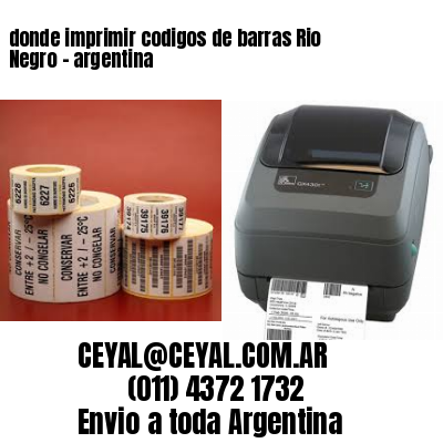 donde imprimir codigos de barras Rio Negro – argentina