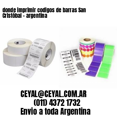 donde imprimir codigos de barras San Cristóbal – argentina
