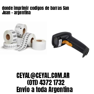 donde imprimir codigos de barras San Juan – argentina