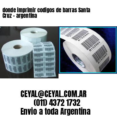 donde imprimir codigos de barras Santa Cruz – argentina