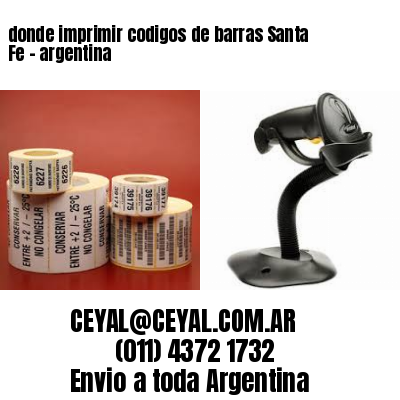 donde imprimir codigos de barras Santa Fe – argentina