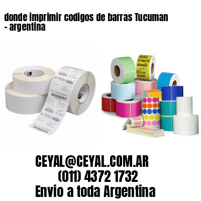 donde imprimir codigos de barras Tucuman – argentina