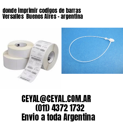 donde imprimir codigos de barras Versalles  Buenos Aires – argentina