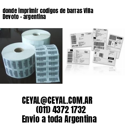 donde imprimir codigos de barras Villa Devoto – argentina