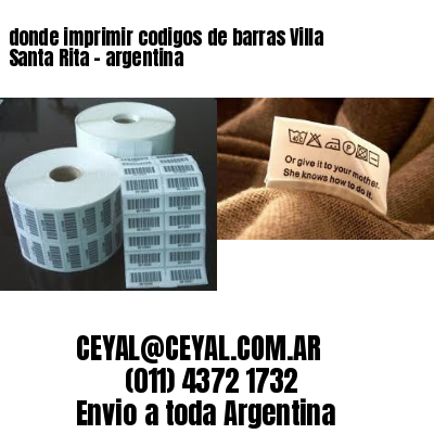 donde imprimir codigos de barras Villa Santa Rita – argentina