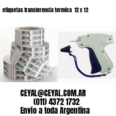 etiquetas transferencia termica  12 x 12
