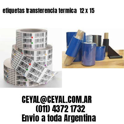 etiquetas transferencia termica  12 x 15