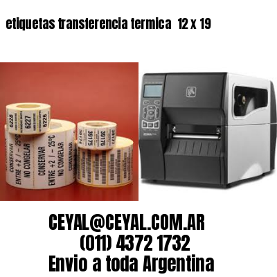 etiquetas transferencia termica  12 x 19