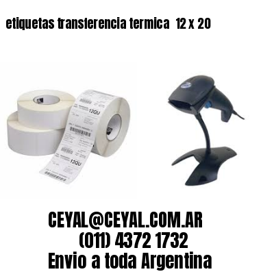 etiquetas transferencia termica  12 x 20