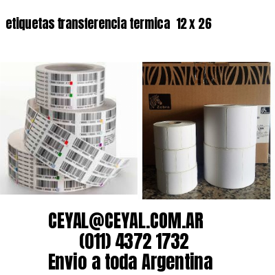 etiquetas transferencia termica  12 x 26