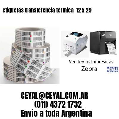 etiquetas transferencia termica  12 x 29