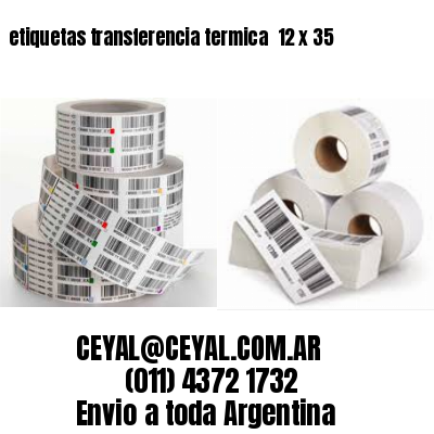 etiquetas transferencia termica  12 x 35